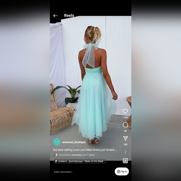 Mint party dress - Picture 4 of 6